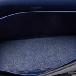 Pre Owned Hermes Deep Blue Chevre Leather Geta Bag