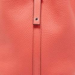Pre Owned Hermès Rose Texas Taurillon Clemence Leather Picotin Lock 22 Bag