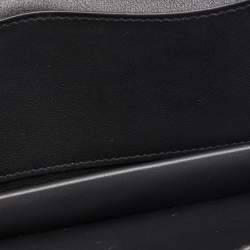 Hermes Noir Swift Leather Birkin Shadow Clutch