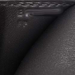 Hermes Noir Swift Leather Birkin Shadow Clutch
