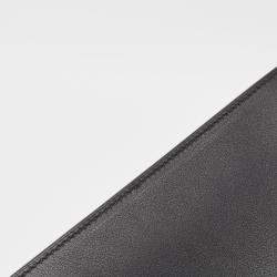 Hermes Noir Swift Leather Birkin Shadow Clutch