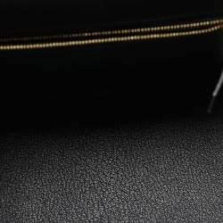 Hermes Noir Epsom Leather Gold Finish Kelly Sellier 28 Bag