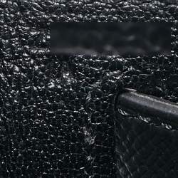 Hermes Noir Epsom Leather Gold Finish Kelly Sellier 28 Bag