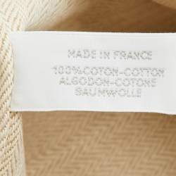 Pre Owned Hermes Natural/Biscuit Toile H Canvas Large Bride-a-Brac Case Pouch