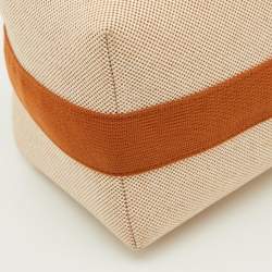Pre Owned Hermes Natural/Biscuit Toile H Canvas Large Bride-a-Brac Case Pouch