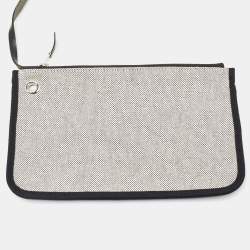 Hermes Noir/Ecru Vache Hunter and Circuit Toile H Plume Herbag Zip 31 Bag