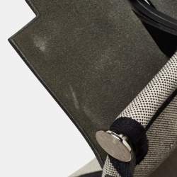 Hermes Noir/Ecru Vache Hunter and Circuit Toile H Plume Herbag Zip 31 Bag