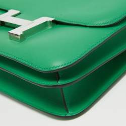Hermès Bamboo Swift Leather Palladium Finished Constance 24 Bag