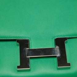 Hermès Bamboo Swift Leather Palladium Finished Constance 24 Bag