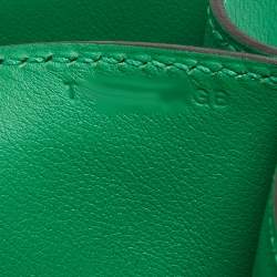Hermès Bamboo Swift Leather Palladium Finished Constance 24 Bag