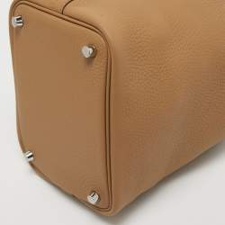 Hermes Biscuit Taurillon Clemence Leather Picotin Lock 18 Bag
