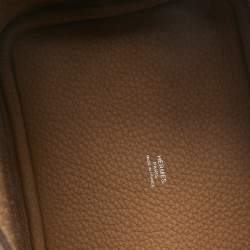 Hermes Biscuit Taurillon Clemence Leather Picotin Lock 18 Bag