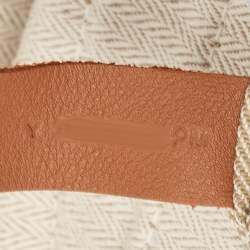 Hermès Light Beige/Gold Canvas and Swift Leather Aline Grooming Bag