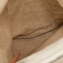 Hermès Light Beige/Gold Canvas and Swift Leather Aline Grooming Bag