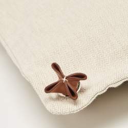 Hermès Light Beige/Gold Canvas and Swift Leather Aline Grooming Bag