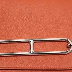 Pre Owned Hermès Capucine/Terre Battue Evercolor Leather Roulis Mini Bag