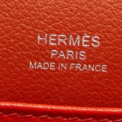 Pre Owned Hermès Capucine/Terre Battue Evercolor Leather Roulis Mini Bag