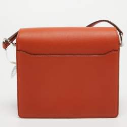 Pre Owned Hermès Capucine/Terre Battue Evercolor Leather Roulis Mini Bag