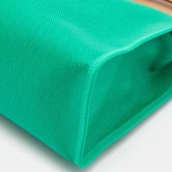 مملوكة مسبقًا Hermès Menthe/Natural Toile H Berline Canvas and Leather Herbag Zip 31 Bag