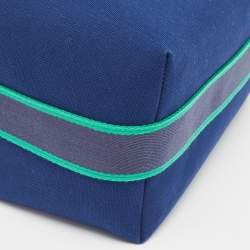 Hermès Marine Canvas Large Bride-A-Brac Case