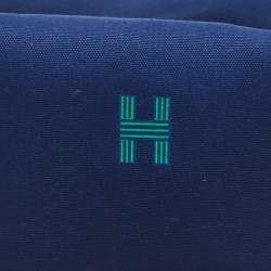 Hermès Marine Canvas Large Bride-A-Brac Case