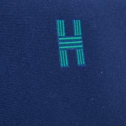 Hermès Marine Canvas Large Bride-A-Brac Case