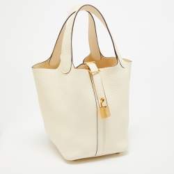 Hermès Nata Taurillon Clemence Leather Picotin Lock 18 Bag