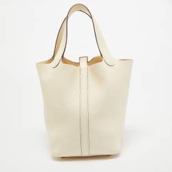Hermès Nata Taurillon Clemence Leather Picotin Lock 18 Bag