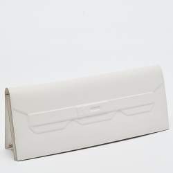 Hermès Gris Pale Swift Leather Birkin Shadow Clutch