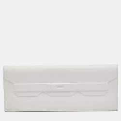 Hermès Gris Pale Swift Leather Birkin Shadow Clutch