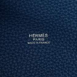 Hermès Deep Bleu/Vert Bosphore Taurillon Clemence Leather Picotin Lock 22 Bag