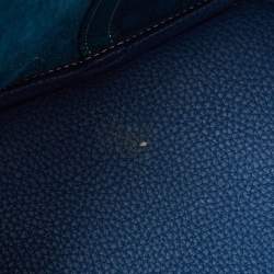 Hermès Deep Bleu/Vert Bosphore Taurillon Clemence Leather Picotin Lock 22 Bag