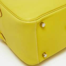 Hermès Lime Swift Leather Palladium Finish Lindy 26 Bag