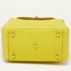 Hermès Lime Swift Leather Palladium Finish Lindy 26 Bag