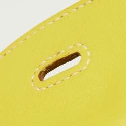 Hermès Lime Swift Leather Palladium Finish Lindy 26 Bag