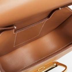 Pre Owned Hermes Gold Epsom Leather Della Cavalleria Mini Bag