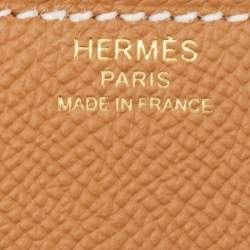 Pre Owned Hermes Gold Epsom Leather Della Cavalleria Mini Bag