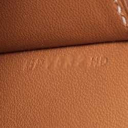 Pre Owned Hermes Gold Epsom Leather Della Cavalleria Mini Bag