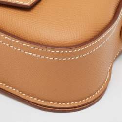 Pre Owned Hermes Gold Epsom Leather Della Cavalleria Mini Bag