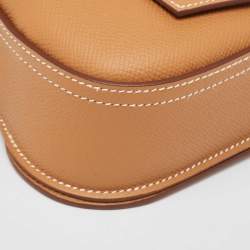 Pre Owned Hermes Gold Epsom Leather Della Cavalleria Mini Bag