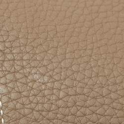 Pre Owned Hermes Etoupe Togo Leather Palladium Finish Jypsiere 28 Bag