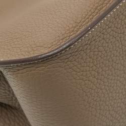 Pre Owned Hermes Etoupe Togo Leather Palladium Finish Jypsiere 28 Bag