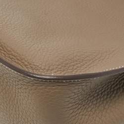 Pre Owned Hermes Etoupe Togo Leather Palladium Finish Jypsiere 28 Bag