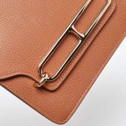 Pre Owned Hermes Chai Evercolor Roulis Slim Wallet