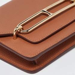 Pre Owned Hermes Chai Evercolor Roulis Slim Wallet