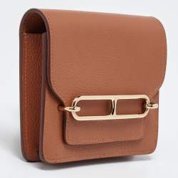 Pre Owned Hermes Chai Evercolor Roulis Slim Wallet