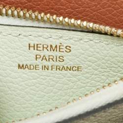 Pre Owned Hermes Chai Evercolor Roulis Slim Wallet