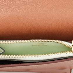 Pre Owned Hermes Chai Evercolor Roulis Slim Wallet