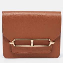 Pre Owned Hermes Chai Evercolor Roulis Slim Wallet