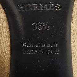Hermes Olive Green Knit Fabric Volver Ankle Boots Size 36.5
